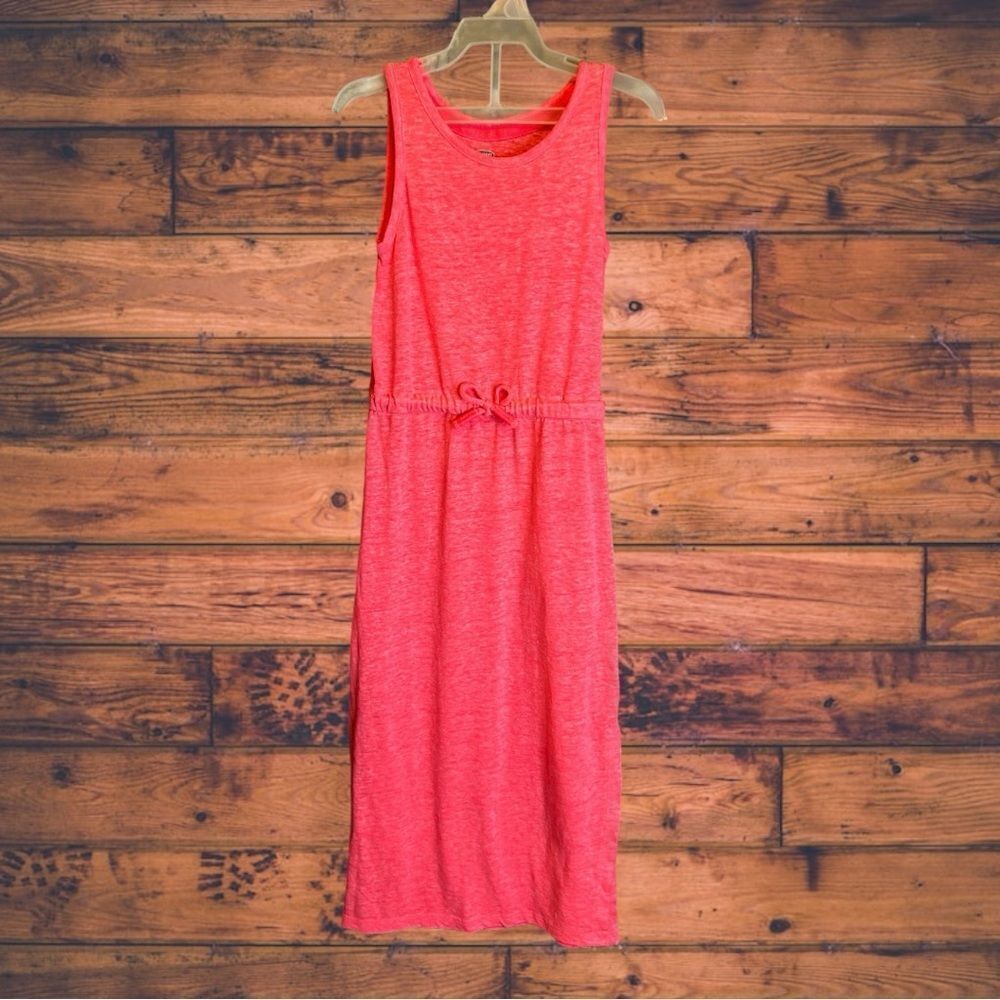 5 for $25🔥Old Navy Neon Pink Sleeveless Midi Dress Girls Size XS (5)